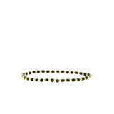 Square and Gold Ball Stretch Bracelet