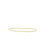 Square and Gold Ball Stretch Bracelet