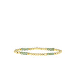 Triple Square Bead Stretch Bracelet