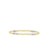 Triple Square Bead Stretch Bracelet