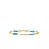 Triple Square Bead Stretch Bracelet
