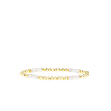 Triple Square Bead Stretch Bracelet