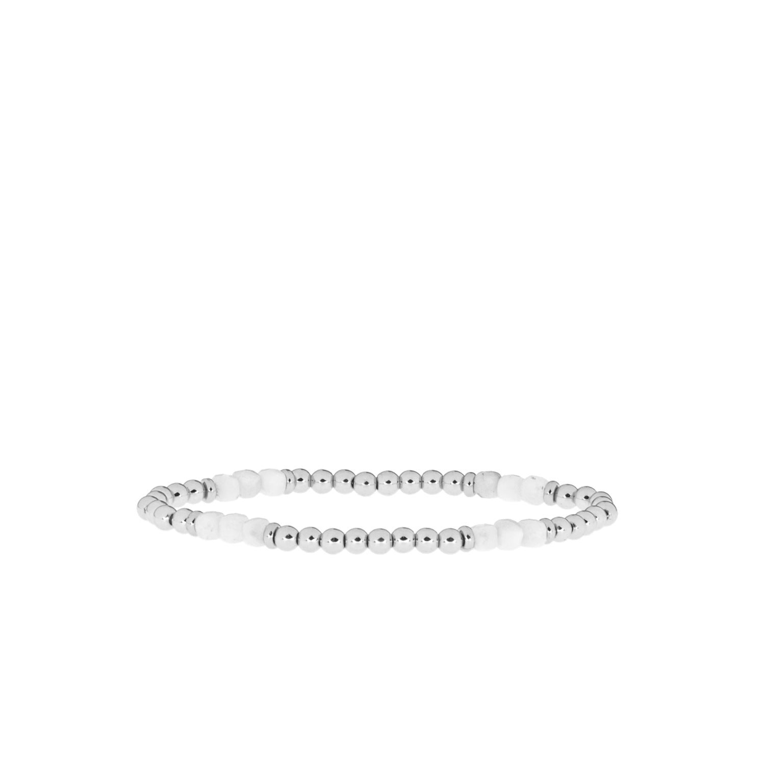 triple square bead stretch bracelet