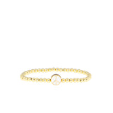 Peace Sign Stretch Bracelet