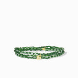 Crystal Stretch Wrap Bracelet with Heart Charm