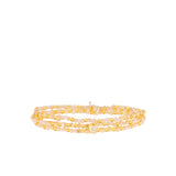 Crystal Stretch Wrap Bracelet with Heart Charm