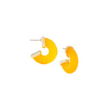 lucite post hoop earring