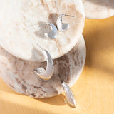 Large Elongated Dome Earring