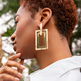 Rectangle Drop Earring