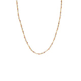 crystal and seed bead necklace
