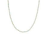 crystal and seed bead necklace