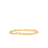 crystal seed bead stretch wrap bracelet