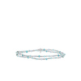 crystal seed bead stretch wrap bracelet