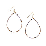 seed bead teardrop earring
