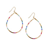 seed bead teardrop earring