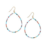 seed bead teardrop earring