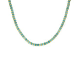 stone disc necklace