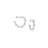 Heart Shaped Twisted Hoop