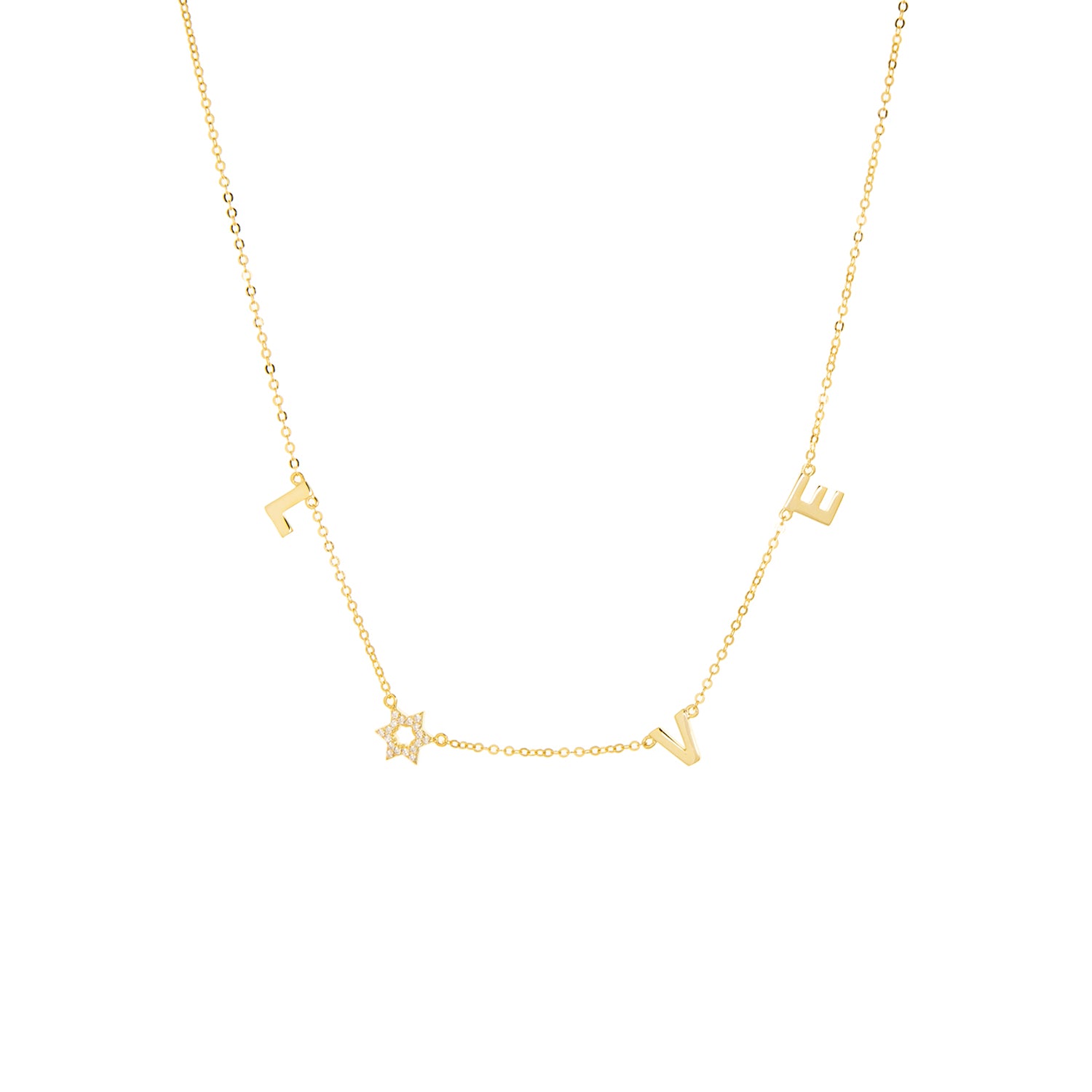 gold plated "LOVE" necklace