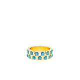 Double Row Stone Ring
