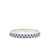 double row stone hinged bangle