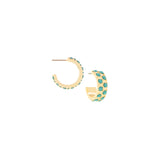 Double Row Stone Hoop