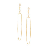 chain drop post earring