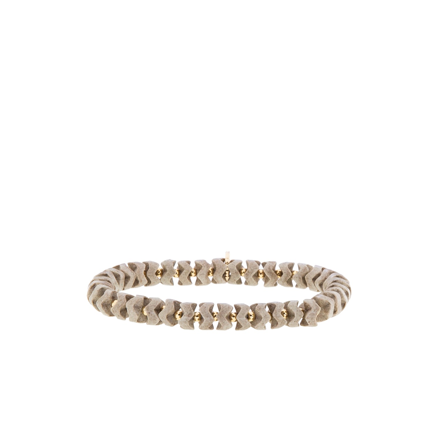 large herringbone bead stretch bracelet