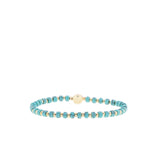 Stone Disc Stretch Bracelet