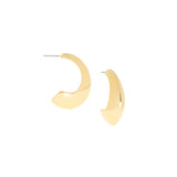 Large Elongated Dome Earring