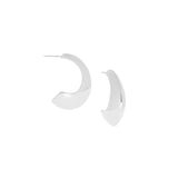 Large Elongated Dome Earring