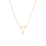 crystal bar necklace