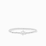 Brass Ball Bracelet with Plain Star of David Charm