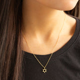 Mini CZ Star of David Necklace