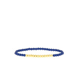 Navy Enamel Ball Bracelet