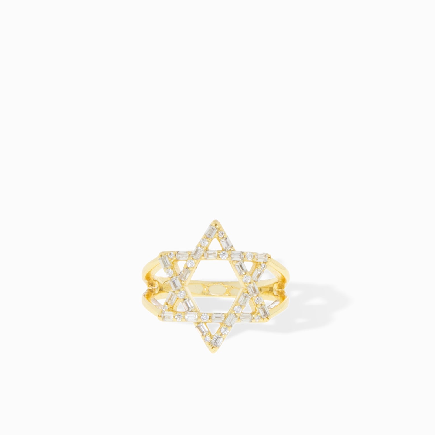 CZ star of david ring