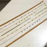 gold plated heart charm anklet
