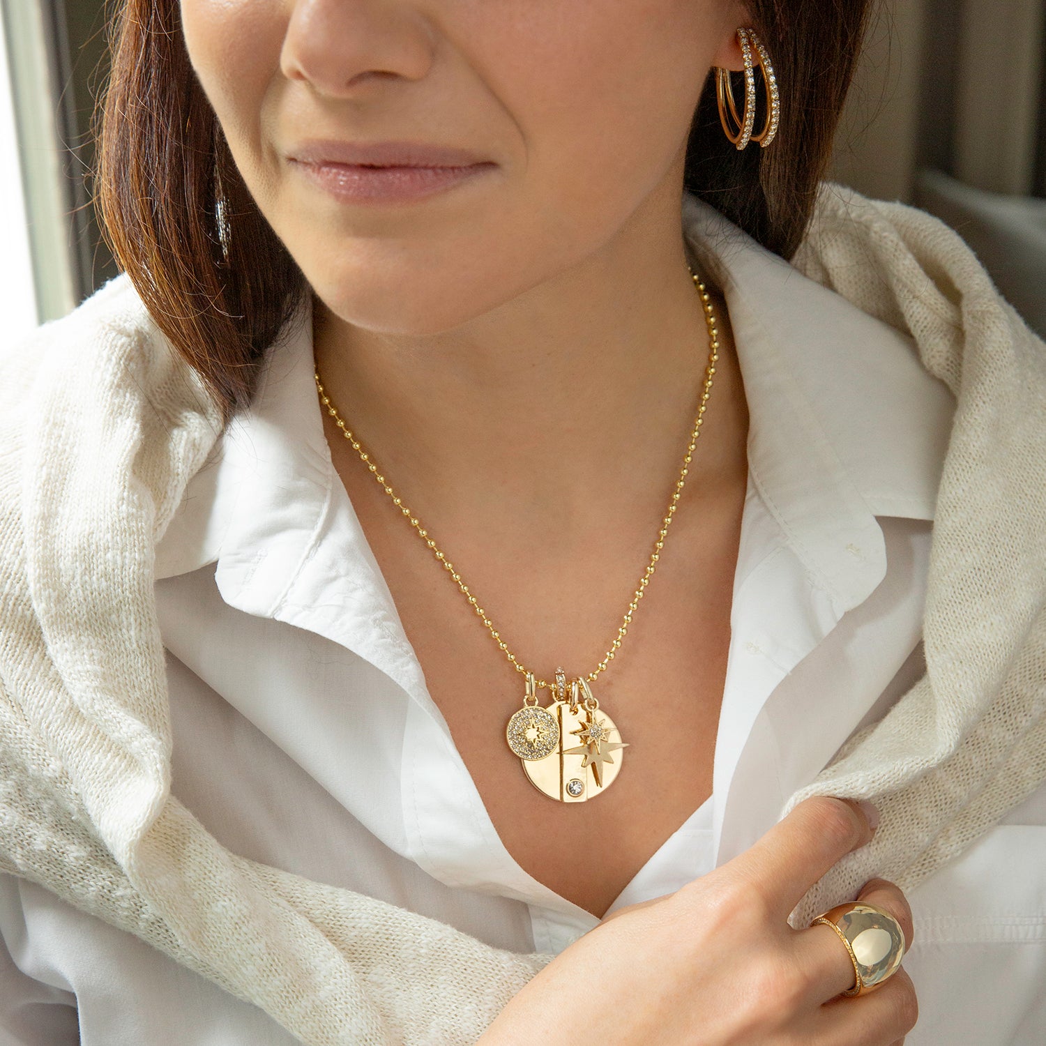 Starburst Multi Charm Necklace