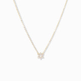 Small CZ Star of David Necklace