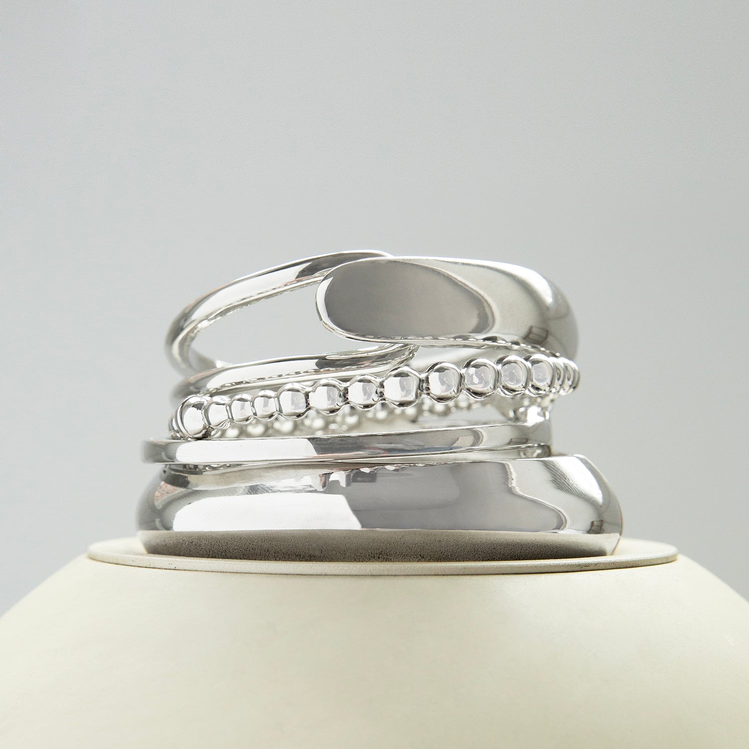 Ball Beaded Hinge Bangle
