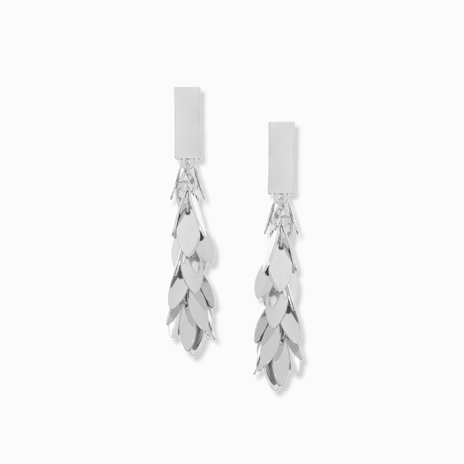 Open Leaf Post Hoop Earrings Open Leaf Post Hoop Earrings