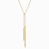 Leaf Chain Lariat Necklace