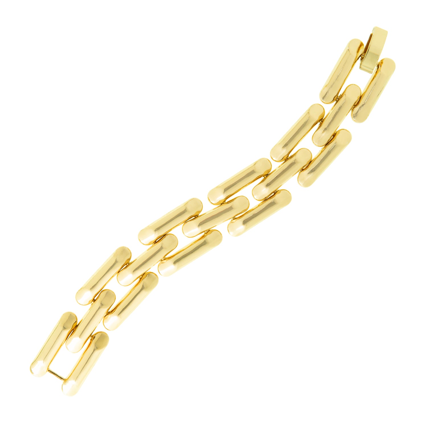 oversized panther link chain bracelet