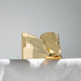 Wide Overlap Hammered Cuff