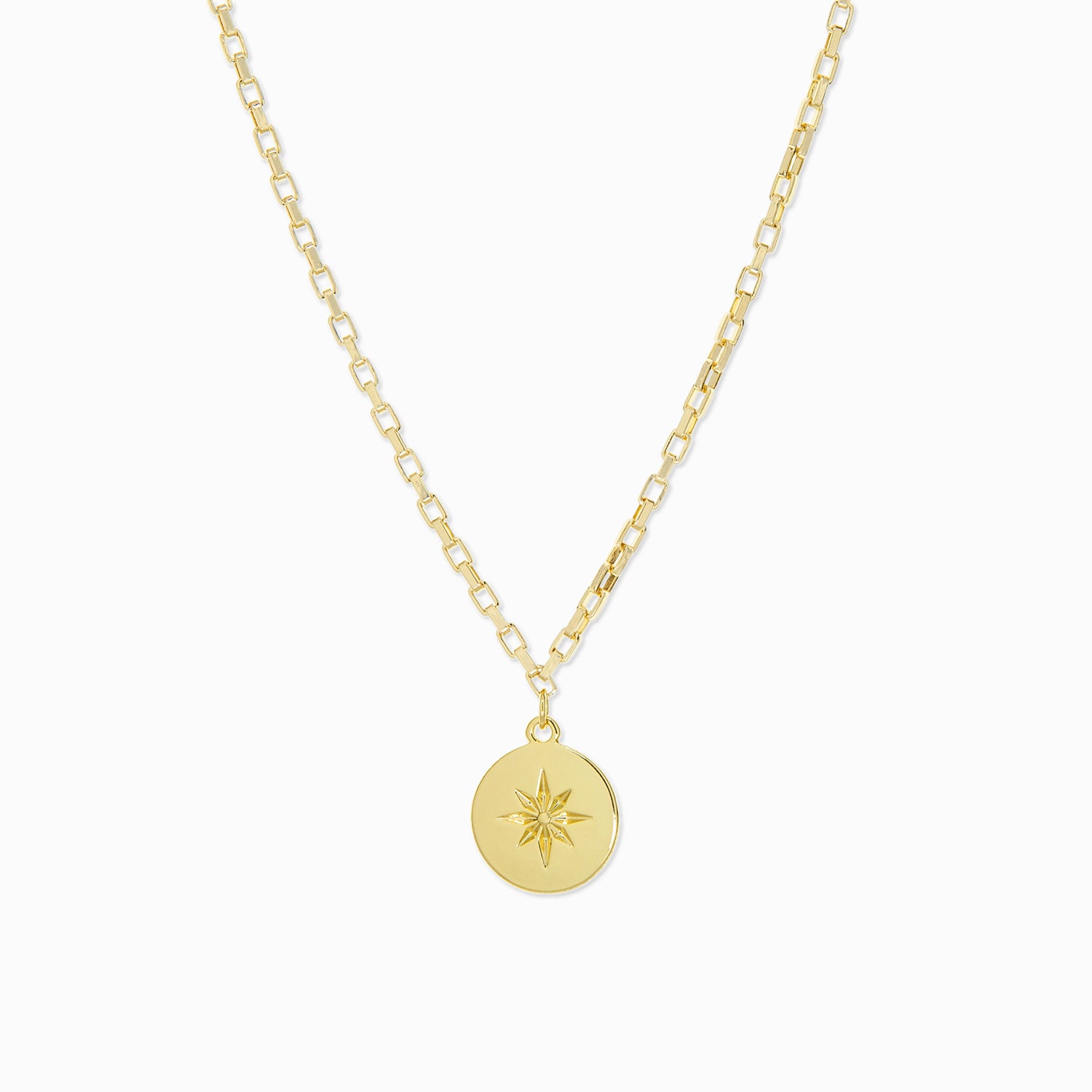 starburst disc pendant necklace