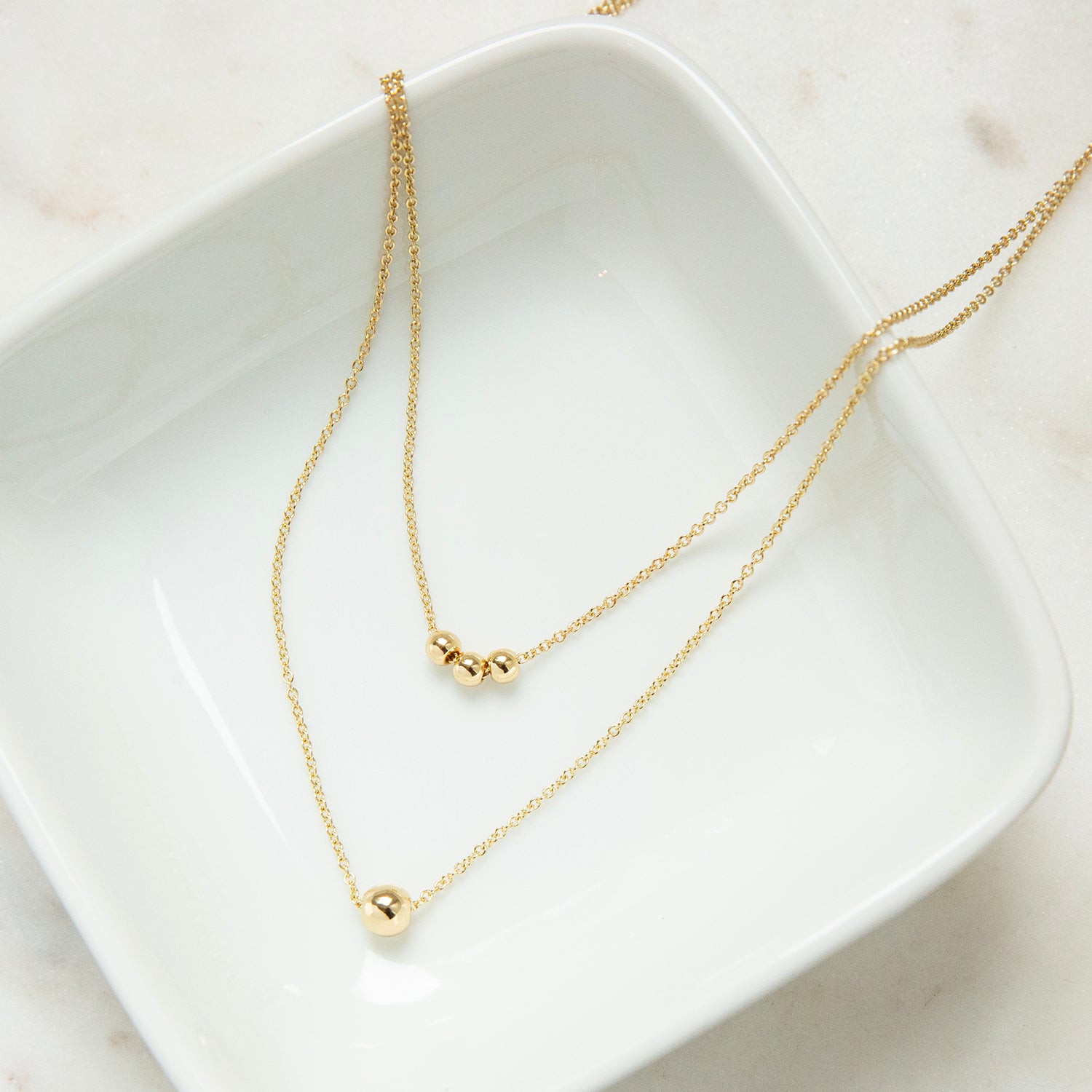 Single Ball Bead Necklace