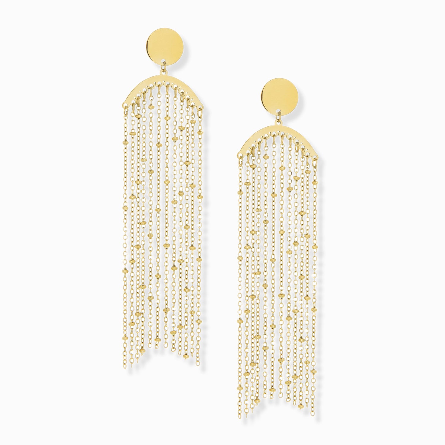 long tassel drop earring