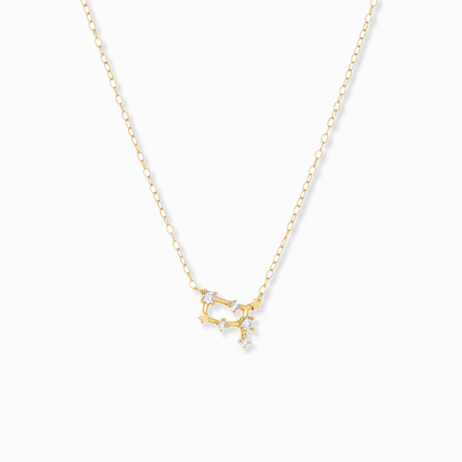 gemini zodiac constellation necklace