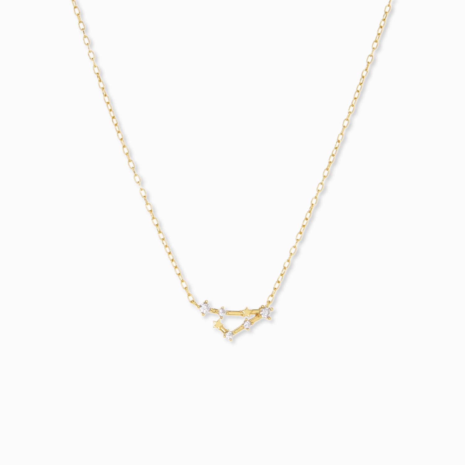 pisces zodiac constellation necklace