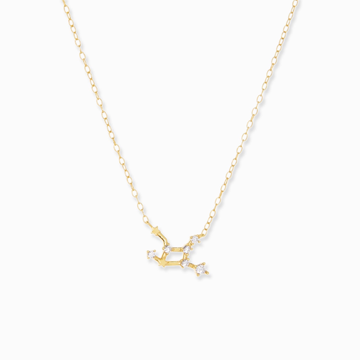 virgo zodiac constellation necklace